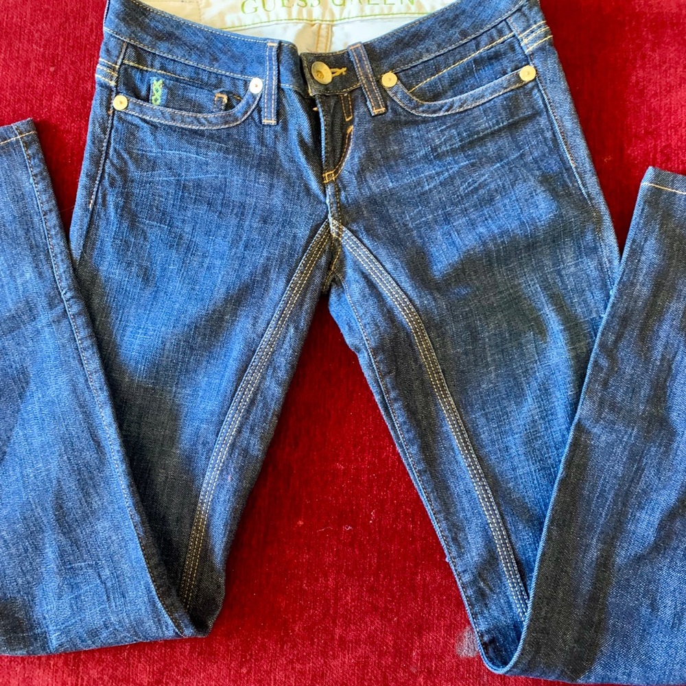 GUESS GREEN Organic Flare Jean Size 26